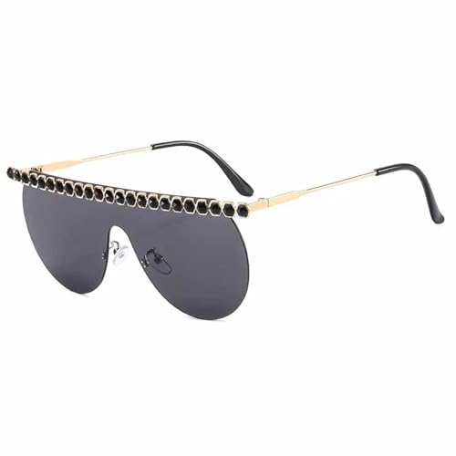 Lunettes de soleil diamant sans monture au design rétro et finition d'exception