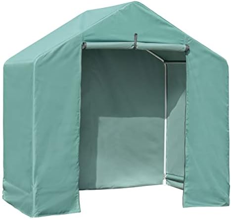 ShelterLogic 6' x 4' x 6' Water-Resistant Pop-Up Deck and Garden Storage Shed Kit