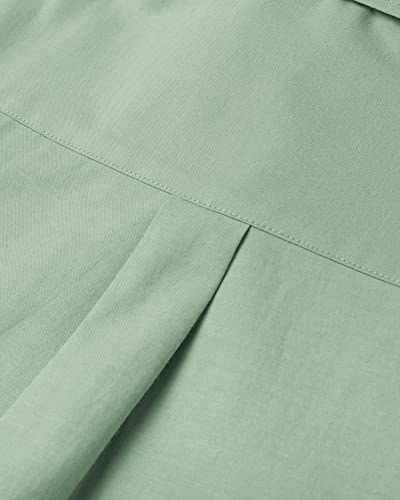 Image of Alimens & Gentle Mens Solid Oxford Shirt Long Sleeve Dress Shirt Work Casual Button Down Shirts with Pocket
