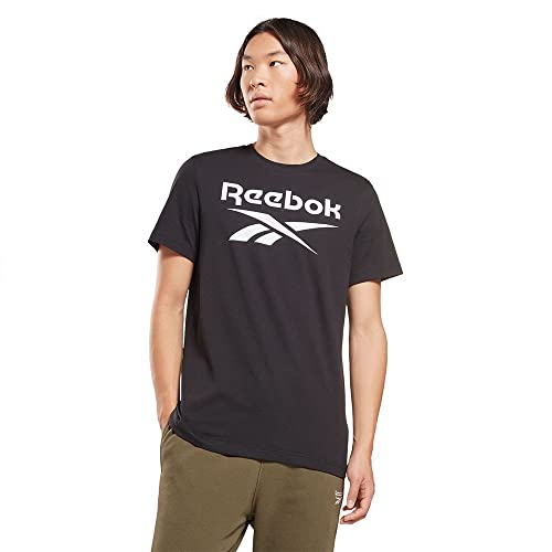 Image of Reebok Men's Ri Big Logo Tee T-Shirt (Hd4222-M, Black, M)
