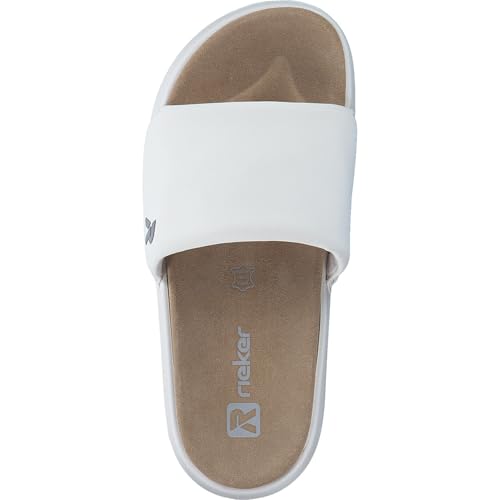 Rieker Damen Narooma W3250 Slide, Weiss, 40 EU – Ansicht 6