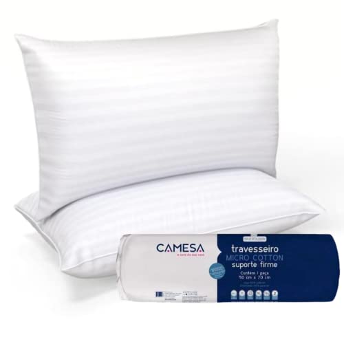 Travesseiro Micro Cotton 50X70 Suporte Firme a Vácuo
