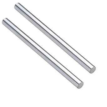 Coavoo 2Pcs Linear Motion Rod Straight Round Shaft 6mm X 130mm Diameter