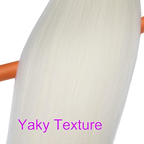 Colorful Braiding Hair Pre Strteched Kanekalon Braids Hair Extensions 26Inch Long 6Pcs Knotless Muti Color Rainbow Braiding Hair Prestretched #TOP4