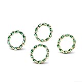 Pendientes de plata de ley 925 con parte trasera plana con circonita cúbica verde esmeralda, hipoalergénicos para orejas sensibles, pequeños tachuelas minimalistas, cumpleaños o regalo para ella, caja