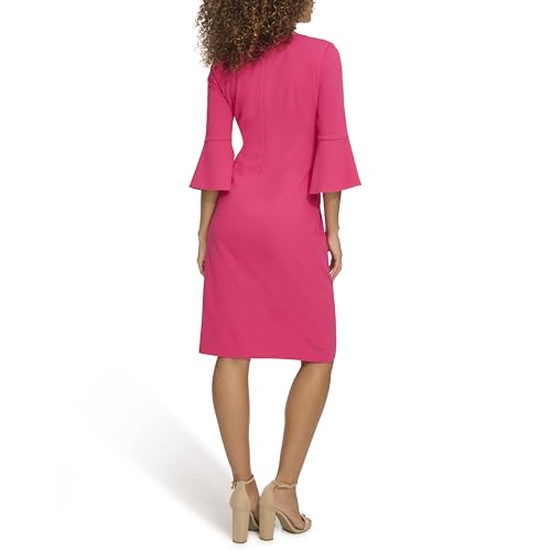 Image of Kensie Women's Belle Sleeve Scuba Crepe Midi Dress