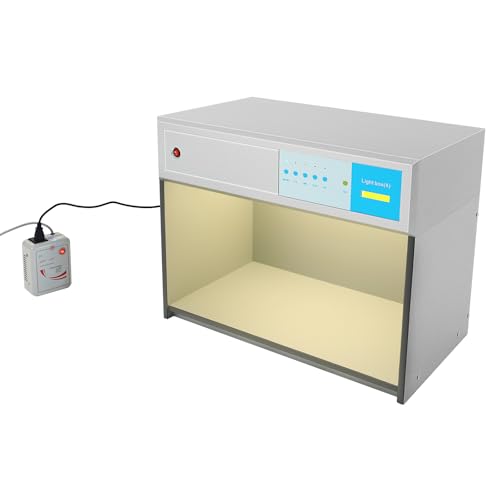 XEJMEOO 4 Color Matching Cabinet, Industrial Sources D65 TL84 UV F Light Box Lab Colors Controller Light Box Textile Printing Color Matching Cabinets Colors Evaluation Cabinet