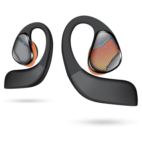 ASIILOVI Open Ear Headphones LK08 2024 Version, Air Conduction Headphones Bluetooth 5.3 Touch Control Wireless Earbuds, Up to 70 Hours Playtime Earphones with Dual 16.2mm Dynamic Drivers Deep Bass Cover