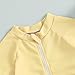 DuAnyozu Baby Boys Swimsuit Long Sleeve Rash Guard Swimwear Baby Boy Swim Trunk with Hat Set 3-Piece Toddler Bathing Suit (Yellow, 6-12 Months)