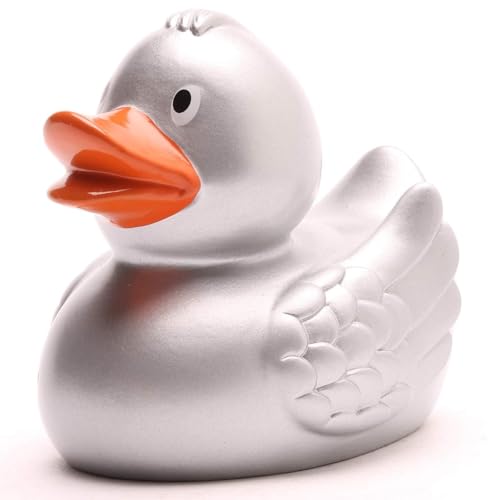 Canard de bain Duckshop - Argenté - Longueur : 8 cm8 cm.