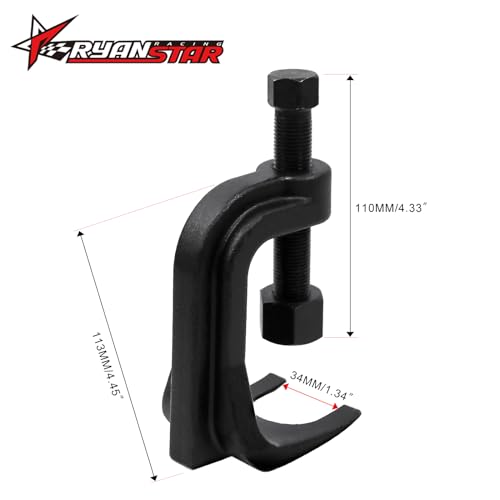 RYANSTAR RACING 25112 Ball Joint Removal Tool,Ball Joint Separator,Adjustable Ball Joint Puller Extending Up to 2 3/8 Inches for Cars Trucks, and SUVs