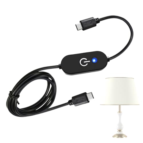 Regulador de brillo LED | Cable de control táctil USB tipo C - Cable atenuador táctil para tiras LED con indicador - para oficina, cocina, salón, biblioteca, escalera de tocador