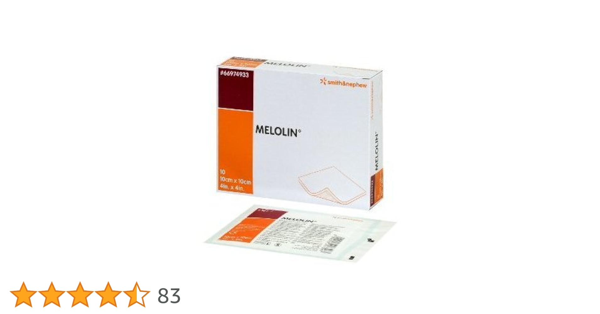 スミス&ネフュー メロリンガーゼ 10×20cm 100枚入 smith＆nephew メロリン(滅菌済) 10cm×20cm 100枚入 66974939