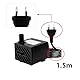 180L/H 3W Mini-Tauchpumpe, Ultra Leise Aquarium Pumpe mit 1.3m Netzkabel，mit 1 Düsen für Brunnenaquarium， Aquarium, Teichgarten EU-Stecker