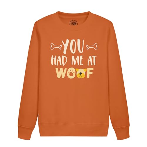 Sweatshirt enfant You Had me Woof motif chien chat en coton bio