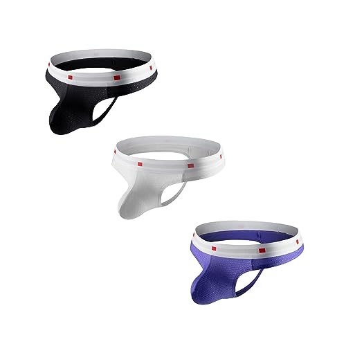 Mens Comfortable Thong Underwear Briefs Nylon Male T-Back Raised Dots Low-waisted Underpants