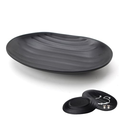 Schlüsselschale, Schwarze Schmucktablett Dekoschalen, Oval Schlüssel...