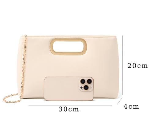 Image of Women's Woven Evening Bag Casual Leather Shoulder Handbag Fashion Clutch Purse