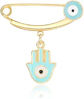 MANVEN Hamsa Evil Eye Stroller Pin Nazar Lucky Protection Baby Girl Boy Clothes