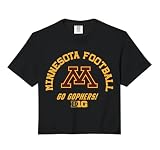 Minnesota Golden Gophers Big 10 Football Officially Licensed Comfort Colors Crop Top