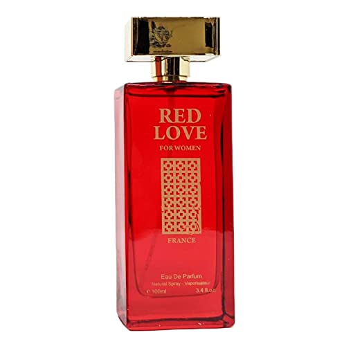 J & H Variety Perfume Red Love For Women, Eau De Parfum Natural Spray | Floral And Jasmine Notes Feminine Fresh Fragrance, All Skin Types Casual Formal Wear, 3.4 Fluid Ounce/100 Ml #TOP1
