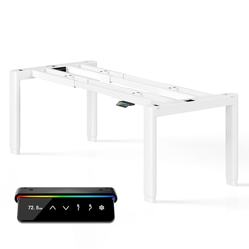 MAIDeSITe T4 Pro Plus Höhenverstellbarer Schreibtisch Gestell mit 240kg Hubkapazität, 2 Motoren elektrisch höhenverstellbarem Schreibtisch, Ultra-stabilem Tischgestell mit 4 ovalem Beindesig