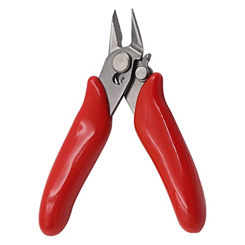 Cortador lateral pequeño, Alicates Precision Diagonal para，Alicates de Corte ，alicates de corte y pelacables 2 en 1, mini alicates de precisión para modelismo, cables finos, electrónica, PCB