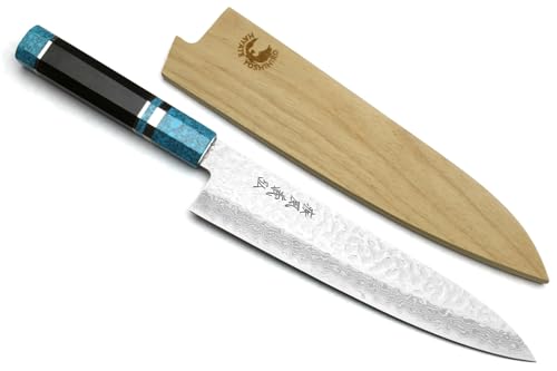 Gyuto 8.25 inch Turquoise Blue