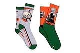 Everything Legwear My Hero Academia Crew Socks (2 Pair) - Kaksuki Bakugo - One Size Fits Most