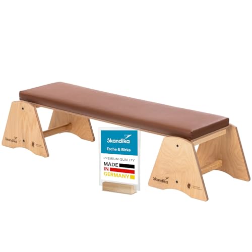 Skandika Hantelbank Vira | Schrägbank aus massivem Holz, Made in Germany, zum Einhängen an der Sprossenwand, mit 2 Standfüßen, 148 x 42 cm belastbar bis 120 kg | Schrägbrett Fitness Sport (Natur) Skandika Hantelbank Vira | Schrägbank aus massivem Holz, Made in Germany, zum Einhängen an der Sprossenwand, mit 2 Standfüßen, 148 x 42 cm belastbar bis 120 kg | Schrägbrett Fitness Sport (Natur)