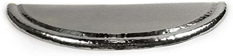 Noel Asmar Hand Hammered Stainless Steel Footrest for Noel Asmar Hammered Metal Pedicure Bowls, Half Moon Design