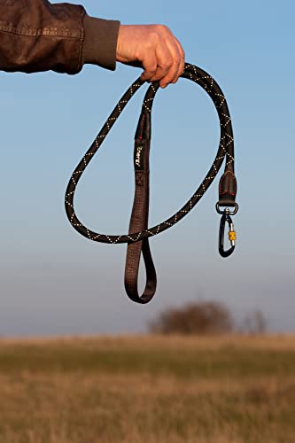 iEnergy™ GEM, 150cm Lange Führleine | Gepolsterte Hundeleine für große und mittlere Hunde | Reflektierend | Extrem leicht | Profi-Kletterseil