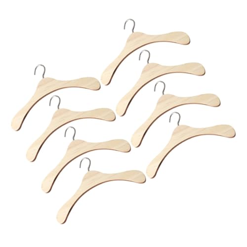 PERSELOSO 8 Piezas Perchas Miniatura para Muñecas para Ropa de Muñeca Accesorios Prácticos para Organización de Vestidos