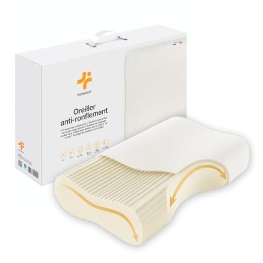 Inphysio® Cuscino Antirussamento, Cuscino Memory Foam, Cuscino Cervicale Ergonomico, Cuscino Ortopedico, Cuscino per Cervicali Dolenti, Antiacaro, Ipoallergenico, 57x36x11,5 cm