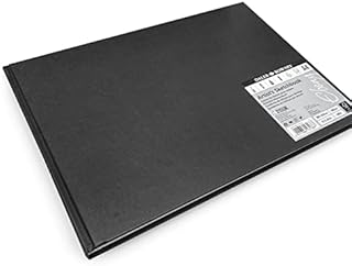 Daler Rowney Artist's Sketchbook - Ebony - A4 Landscape - 54 Pages - Acid Free - Black Cover