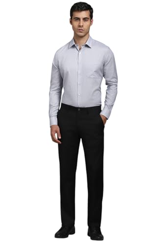 Image of Louis Philippe Men's Slim Fit Easy to Iron Everyday wear Premium Cotton Full Sleeve Printed Formal Shirt