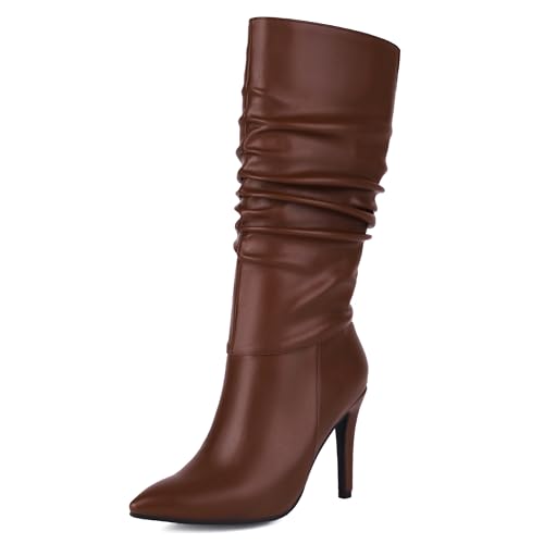 Bottes d'hiver femme à bout pointu et talon aiguille élégant