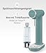 Smeg, SKC01BLM Wassersprudler mit Sprudelregler und Tropfschale, 800-ml-Flasche, CO₂-Zylinder nicht enthalten, Mattschwarz