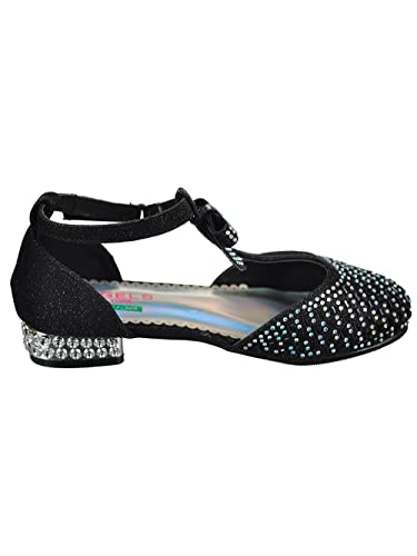 Angels Girls' Mini Pumps (Sizes 9-5) - black, 3 youth4