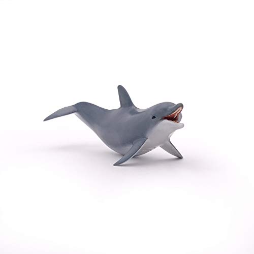 Papo - Tierfigur - Delfin, Die Herrlichkeit der Meerestiere für Kinder ab 3 Jahren - Erkundung der Ozeane und Sensibilisierung für das Unterwasserleben