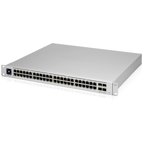 Image of Ubiquiti Networks UniFi Pro USW-PRO-48-POE, 48-port gigabit PoE+ managed layer 2 /3 switch with 4 SFP+ 10G uplinks
