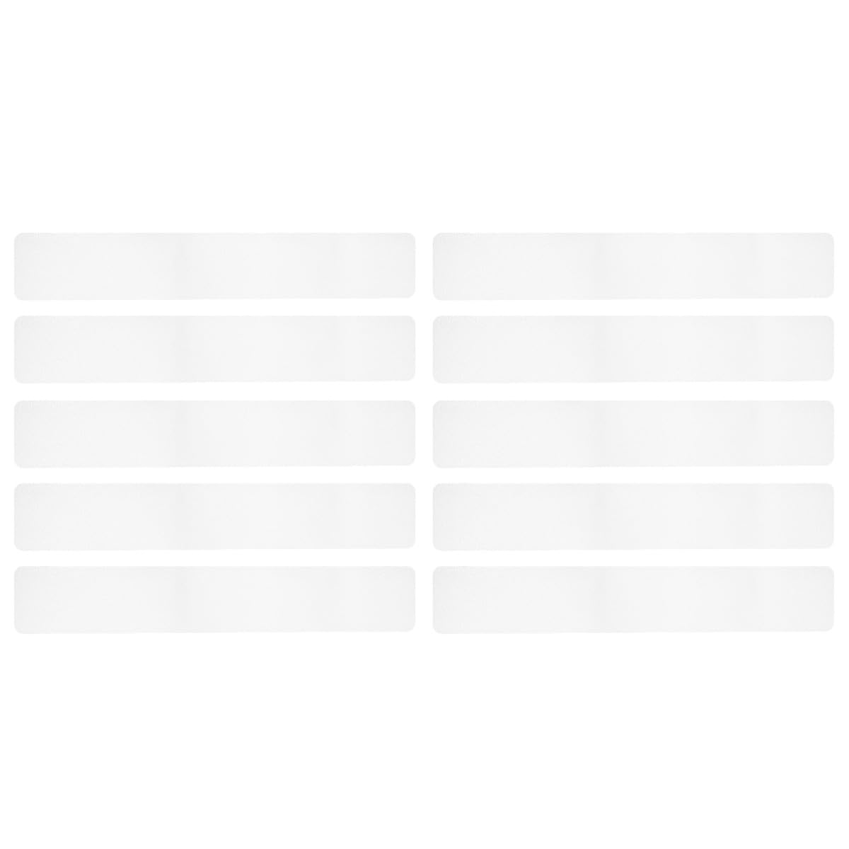 Homoyoyo 10 Tiras Antideslizantes Transparentes para Suelo de Bañera y Escaleras, Cinta Antideslizante de 15x61 Cm en Material Peva, Autoadhesiva, Resistente y Segura para Ducha y Baño