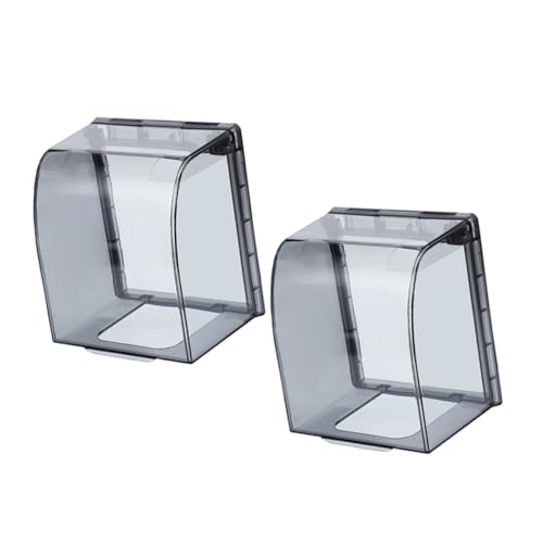 SOLUSTRE 1 Juego Cubierta Del Zócalo Del Interruptor Unión Tira De Luces Led Cubierta Para Enchufes De Exterior Cubierta De Salida Resistente Al Agua Tapa Del Zócalo El Plastico 2 Piezas