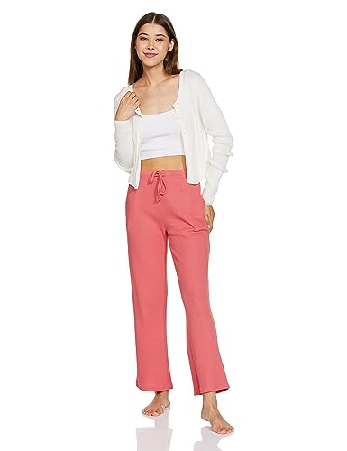 Image of Amazon Brand - Symbol Women's Ankle Length Cotton Blend Waffle Night Pants (Available in Plus Sizes)
