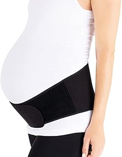 Belly Bandit – Upsie Pregnancy Belly Support Band – Maternity Belly Belt – Belly, Pelvis and Back Support for Pregnant Women – Includes Hot/Cold Pack for Back Pain, Black, Medium