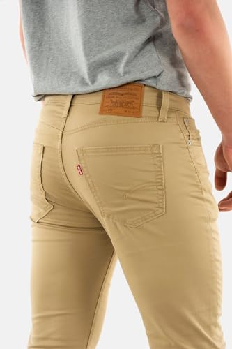 Image of Levi's Men's 511 Slim Fit Slim Jeans, Beige (Harvest Gold Sueded Sateen Wt B 4425), 34W / 32L