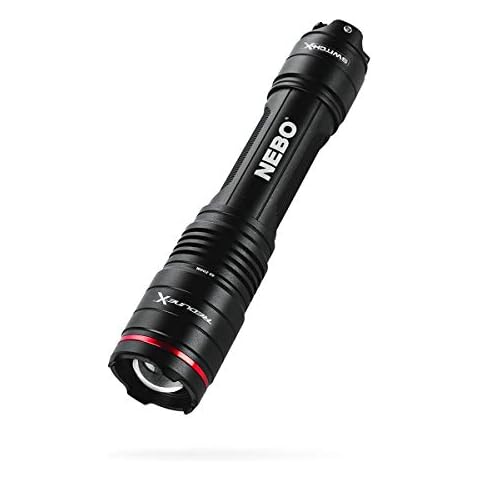 NEBO NB6860 Redline X, Powerful LED Torch, Rechargeable, Waterproof, 1800 Lumen, Black Cover