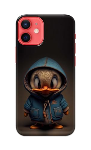 Image of PRINTFIDAA Printed Hard Back Cover Case for Apple iPhone 12 | iPhone 12 Pro Back Cover (Animated Duck) -112