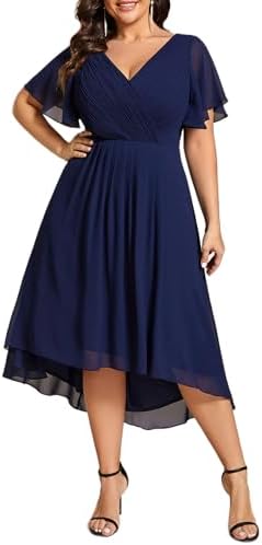 Ever-Pretty Women's Spring Chiffon V-Neck Plus Size Formal Weddin...