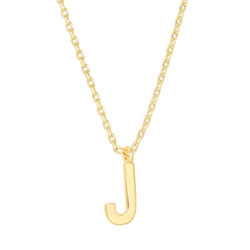 PAVOI 14K Gold Plated Initial Necklace | Letter Necklaces for Women